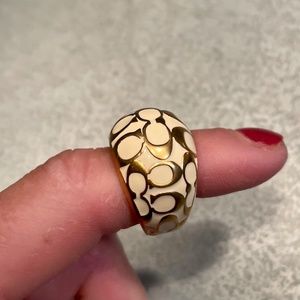 Coach gold ring